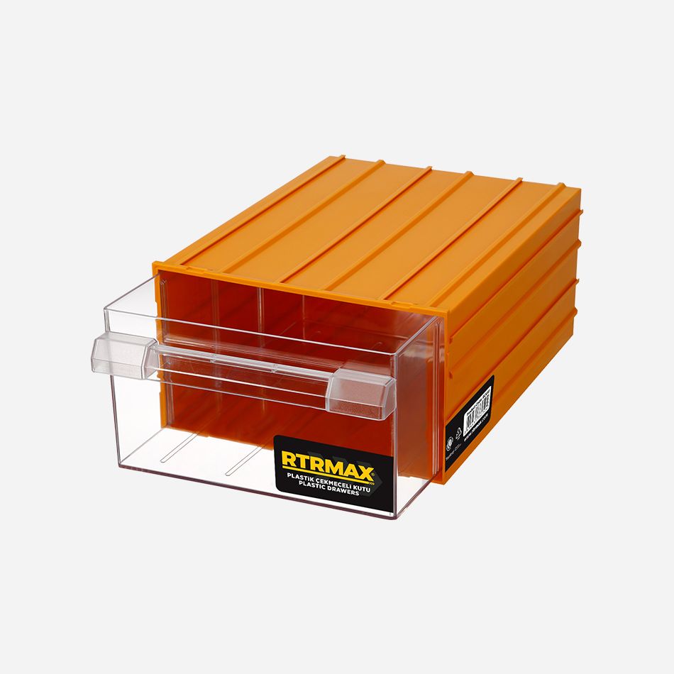 RTRMAX Plastik Çekmeceli Kutu – Sarı