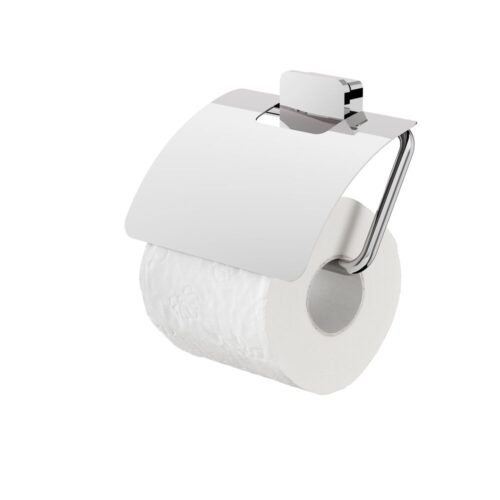 GEESA Topaz Kapaklı Tuvalet Kağıtlığı - Krom