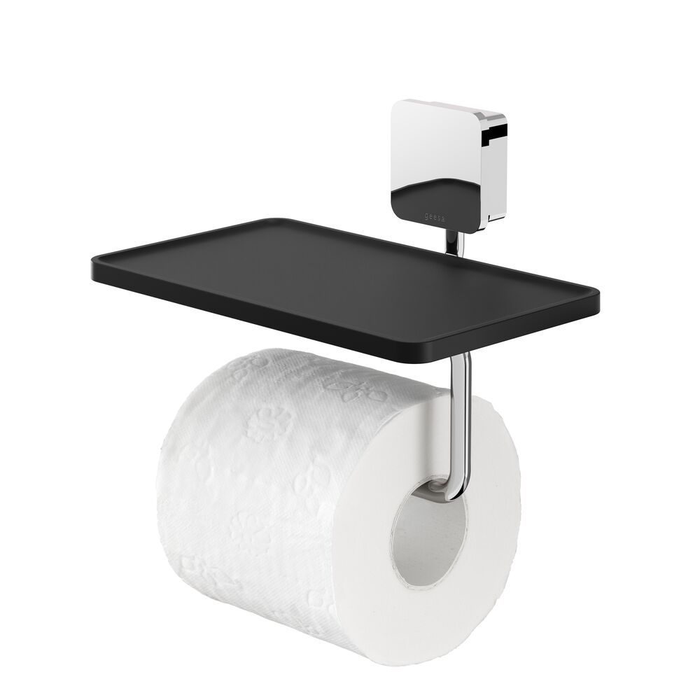 GEESA Topaz Raflı Tuvalet Kağıtlığı - Krom
