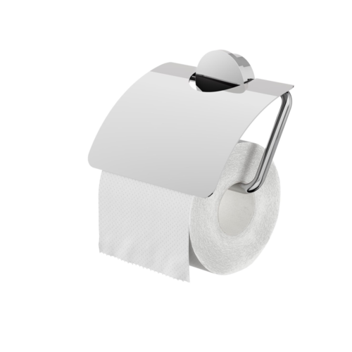 GEESA Opal Kapaklı Tuvalet Kağıtlığı - Krom